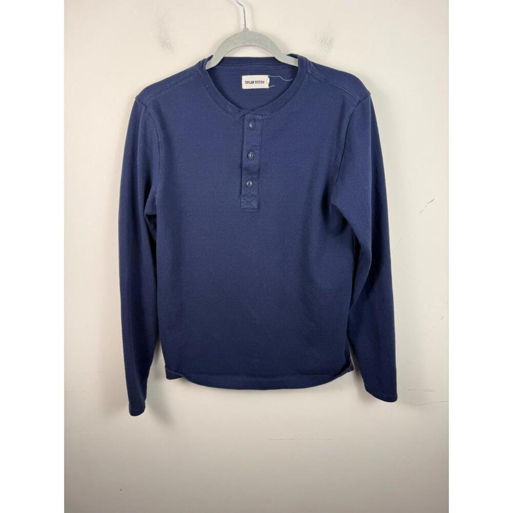 Taylor Stitch Shirt 38 Small Natural the Heavy Bag Henley‎ Long Pullover